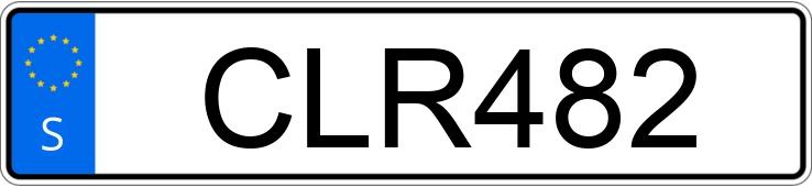 Numer rejestracyjny CLR482 posiada Ferrari 308 GTB QV