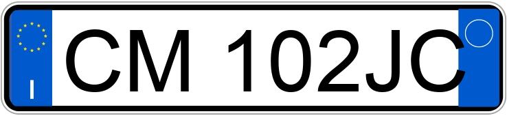 Numer rejestracyjny CM102JC posiada FIAT Panda 2a serie