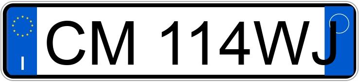 Numer rejestracyjny CM114WJ posiada AUDI A3 2a serie