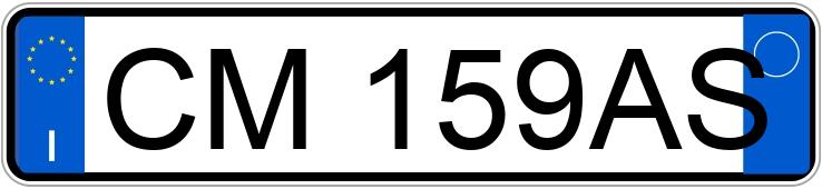 Numer rejestracyjny CM159AS posiada FIAT Punto 3a serie Numer rejestracyjny CM159AS posiada FIAT Punto 3a serie