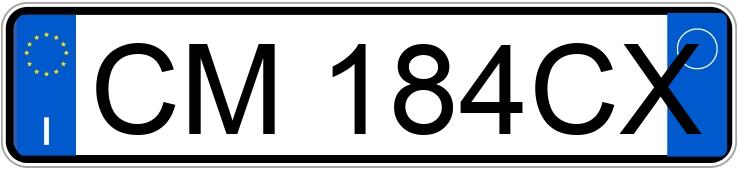 Numer rejestracyjny CM184CX posiada PORSCHE Boxster