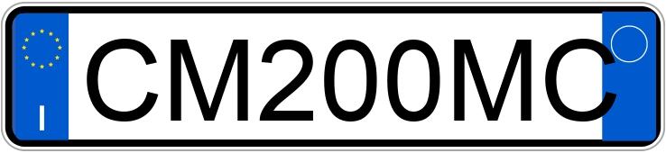 Numer rejestracyjny CM200MC posiada SMART fortwo 1a serie