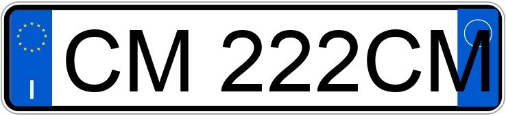 Numer rejestracyjny CM222CM posiada MINI Mini 2a serie Numer rejestracyjny CM222CM posiada MINI Mini 2a serie