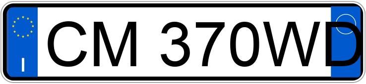 Numer rejestracyjny CM370WD posiada ALFA ROMEO GT