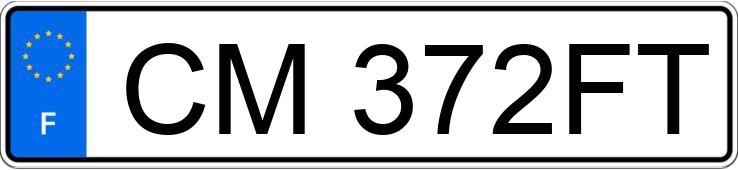 Numer rejestracyjny CM372FT posiada CITROEN C4 II