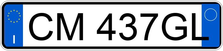 Numer rejestracyjny CM437GL posiada CITROEN C3 1a serie