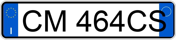 Numer rejestracyjny CM464CS posiada CITROEN C3 1a serie