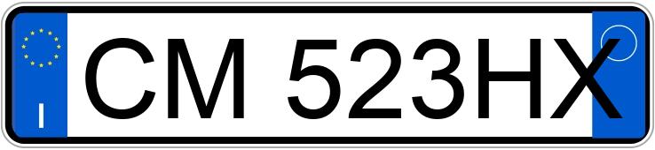 Numer rejestracyjny CM523HX posiada OPEL Meriva 1a serie Numer rejestracyjny CM523HX posiada OPEL Meriva 1a serie