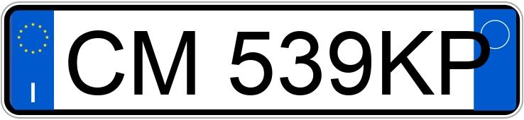 Numer rejestracyjny CM539KP posiada TOYOTA RAV4 2a serie