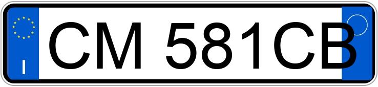 Numer rejestracyjny CM581CB posiada FIAT Punto 3a serie