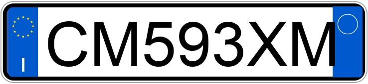 Numer rejestracyjny CM593XM posiada FIAT Idea