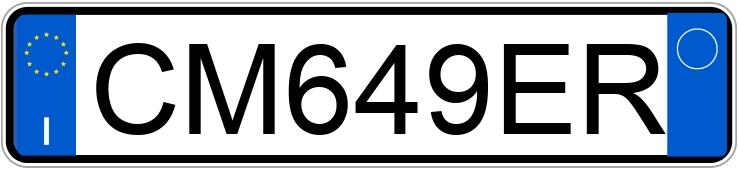 Numer rejestracyjny CM649ER posiada MINI Mini 2a serie