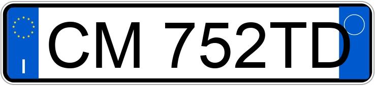 Numer rejestracyjny CM752TD posiada TOYOTA Yaris