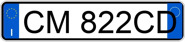 Numer rejestracyjny CM822CD posiada LANCIA Ypsilon