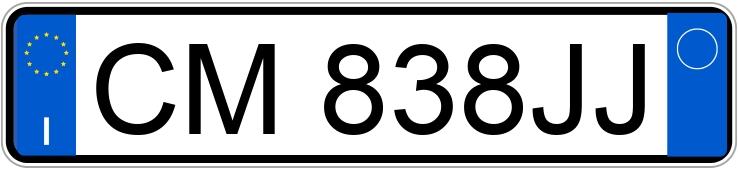 Numer rejestracyjny CM838JJ posiada FIAT Punto 3a serie Numer rejestracyjny CM838JJ posiada FIAT Punto 3a serie