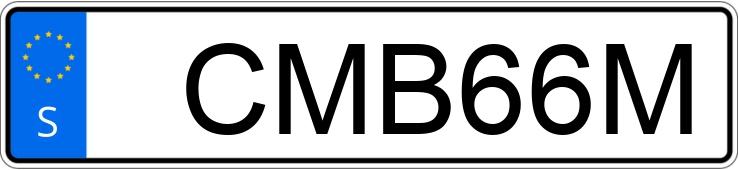 Numer rejestracyjny CMB66M posiada Volvo XC40