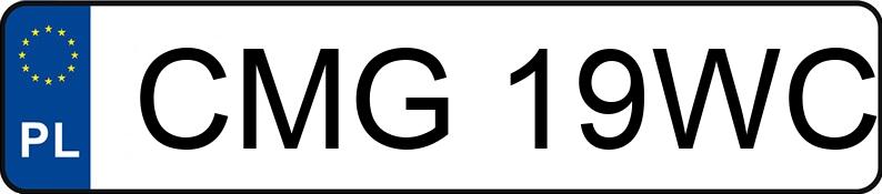 Numer rejestracyjny CMG 19WC posiada SEAT LEON 1,9 TDI - CMG19WC