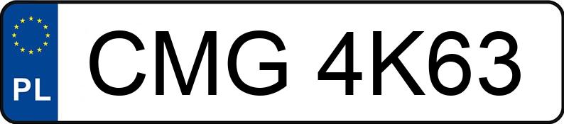 Numer rejestracyjny CMG 4K63 posiada RENAULT MASTER - CMG4K63