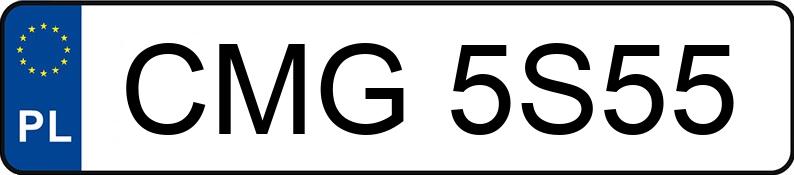 Numer rejestracyjny CMG 5S55 posiada OPEL ASTRA - CMG5S55