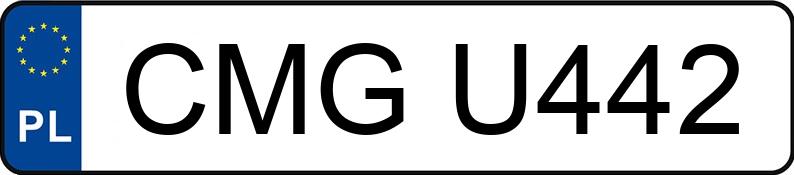 Numer rejestracyjny CMG U442 posiada VOLKSWAGEN GOLF 1.8 KAT - CMGU442