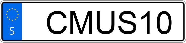 Numer rejestracyjny CMUS10 posiada  