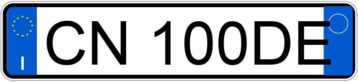 Numer rejestracyjny CN100DE posiada FIAT Idea