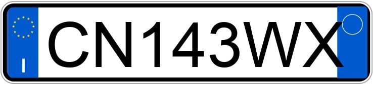 Numer rejestracyjny CN143WX posiada AUDI A3 2a serie