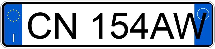 Numer rejestracyjny CN154AW posiada FIAT Stilo