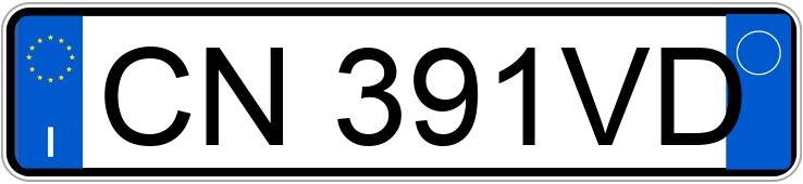 Numer rejestracyjny CN391VD posiada FERRARI 360