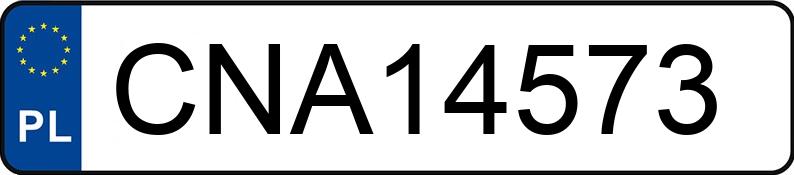 Numer rejestracyjny CNA 14573 posiada OPEL ZAFIRA - CNA14573