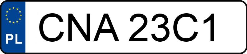 Numer rejestracyjny CNA 23C1 posiada OPEL ASTRA - CNA23C1 Numer rejestracyjny CNA 23C1 posiada OPEL ASTRA - CNA23C1