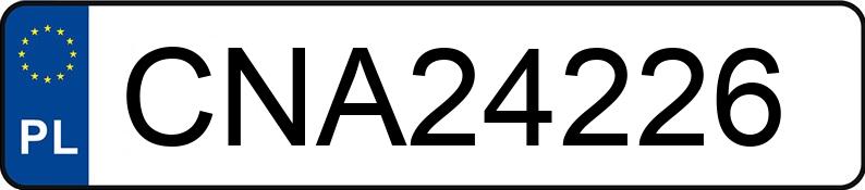 Numer rejestracyjny CNA 24226 posiada OPEL VECTRA-C - CNA24226