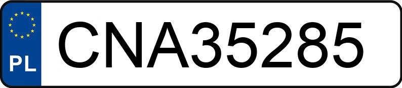 Numer rejestracyjny CNA 35285 posiada AUDI S5 COUPE - CNA35285