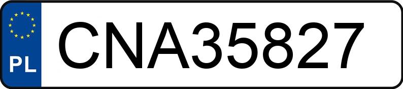 Numer rejestracyjny CNA 35827 posiada BMW M5 - CNA35827