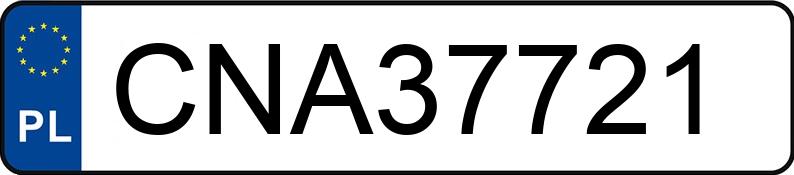 Numer rejestracyjny CNA 37721 posiada VOLKSWAGEN GOLF - CNA37721