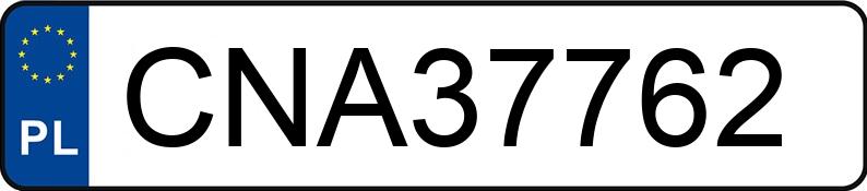 Numer rejestracyjny CNA 37762 posiada VOLKSWAGEN GOLF - CNA37762