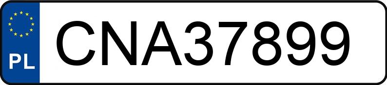 Numer rejestracyjny CNA 37899 posiada BMW 318D - CNA37899