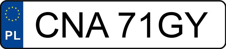 Numer rejestracyjny CNA 71GY posiada FIAT DOBLO - CNA71GY