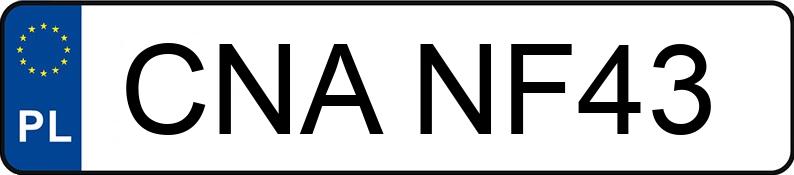 Numer rejestracyjny CNA NF43 posiada KIA Sportage 2.0 MR`95 Sportage 2.0 MR`95 - CNANF43