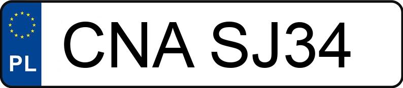 Numer rejestracyjny CNA SJ34 posiada OPEL Vectra C 1.8 MR`02 E3 Cosmo - CNASJ34
