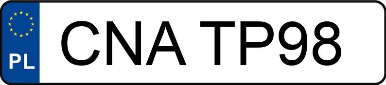 Numer rejestracyjny CNA TP98 posiada FORD Focus 1.6 Kat. MR`98 Ambiente - CNATP98