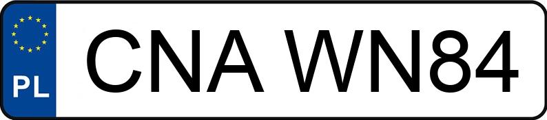 Numer rejestracyjny CNA WN84 posiada VOLKSWAGEN GOLF - CNAWN84