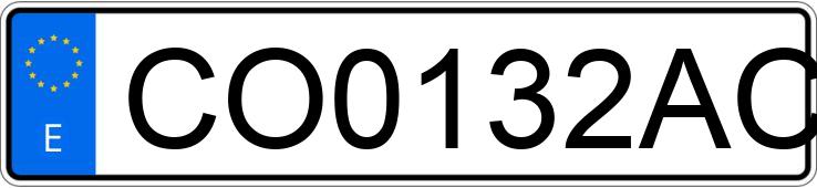 Numer rejestracyjny CO0132AC posiada PEUGEOT 205