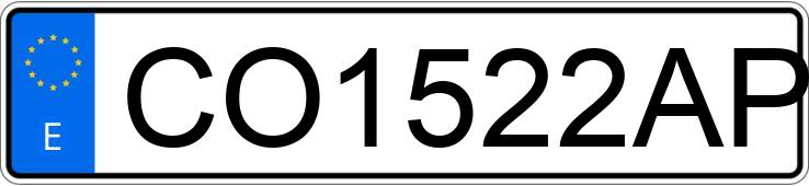 Numer rejestracyjny CO1522AP posiada RENAULT MEGANE