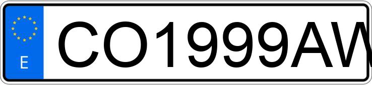 Numer rejestracyjny CO1999AW posiada NISSAN TERRANO II
