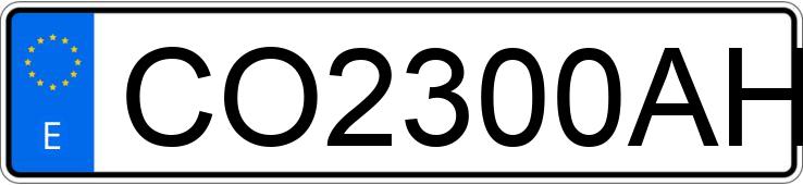 Numer rejestracyjny CO2300AH posiada OPEL VECTRA Numer rejestracyjny CO2300AH posiada OPEL VECTRA