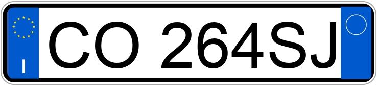 Numer rejestracyjny CO264SJ posiada Fiat Punto