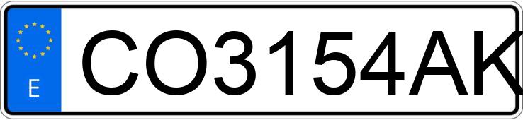 Numer rejestracyjny CO3154AK posiada NISSAN TERRANO
