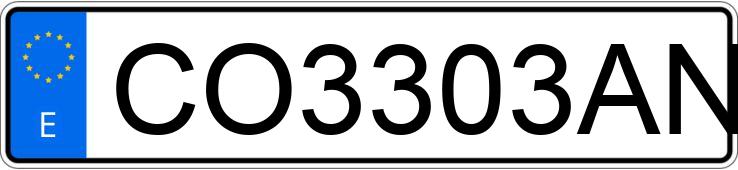 Numer rejestracyjny CO3303AN posiada NISSAN PRIMERA