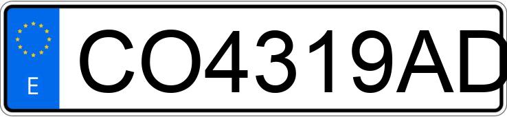 Numer rejestracyjny CO4319AD posiada FORD ESCORT Numer rejestracyjny CO4319AD posiada FORD ESCORT